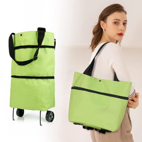 Foldable Shopping Trolley Bag With Wheel – Door Shopping