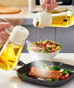 2 in 1 Glass Oil Spray And Dispenser