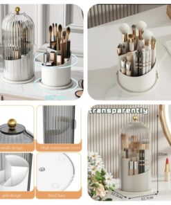 Alternative view of Dustproof Rotating Luxury Brush Holder