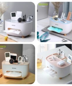Alternative view of ECOCO Multi-Purpose Tissue Box & Desktop Organizer – Storage Tray for Table & Vanity