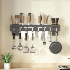 Stainless Steel Wall Mount Knife Holder Metal Multi-Purpose