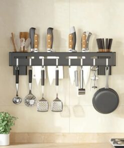 Stainless Steel Wall Mount Knife Holder Metal Multi-Purpose