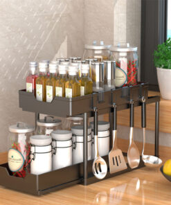 2 Layer Multifunction Kitchen Storage Rack | Heavy Quality