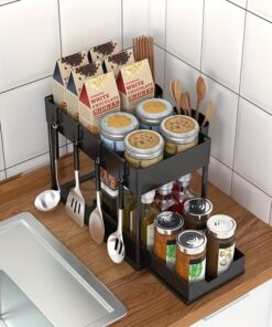 Alternative view of 2 Layer Multifunction Kitchen Storage Rack | Heavy Quality