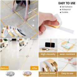 Self-adhesive Golden Decoration Tape 1.0CM × 50Meter