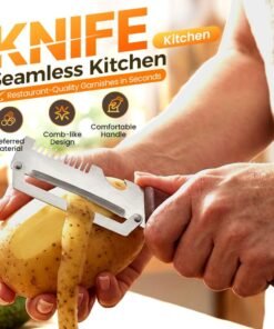 3-in-1 Stainless Steel Kitchen Master Peeler Wooden Handle Bottle Opener
