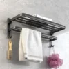 Aluminum No Drilling Movable Towel Rack