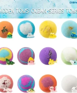 Alternative view of 6Pcs Bath Bombs for Kids with Toys Inside Bath Bombs Gift Set with Sea Animals Toys