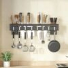 Stainless Steel Wall Mount Knife Holder Metal Multi-Purpose